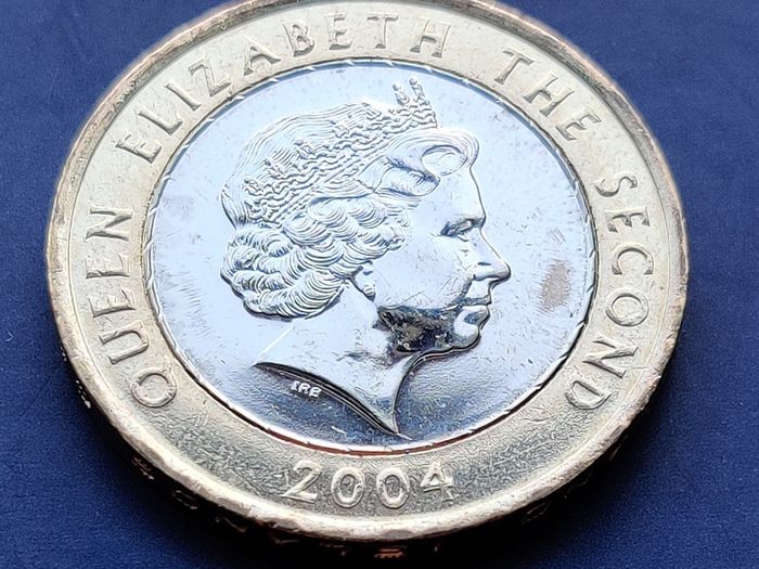 Falkland Islands 2 Pound 50 years of coinage 2004