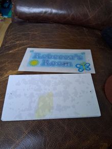 Rebecca room sign