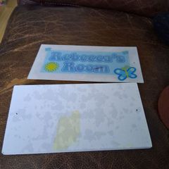 Rebecca room sign