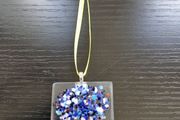 Small glass tree decorative hanging