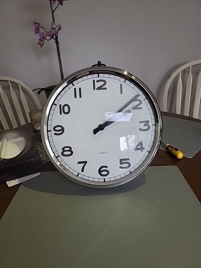 Clock wall type large