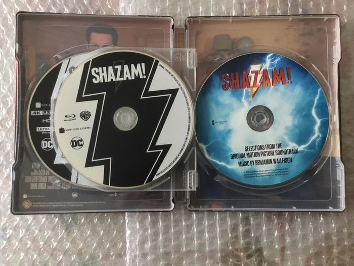 Shazam 4K  +3D Steelbook Limited Edition 4 Discs Dolby Atmos Dolby Vision