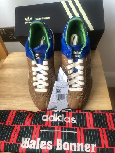 Adidas x Wales Bonner Samba Fox Brown Royal Blue UK 5 EU 38 Boxed