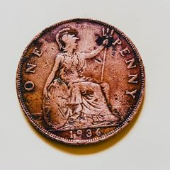1936 George V UK Penny