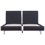 Bed Frame Black Faux Leather 135X190 cm Image 3