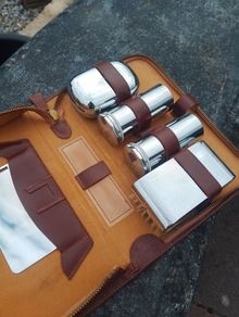 antique grooming kit