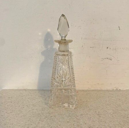 Antique Crystal Perfume Bottle 1930s