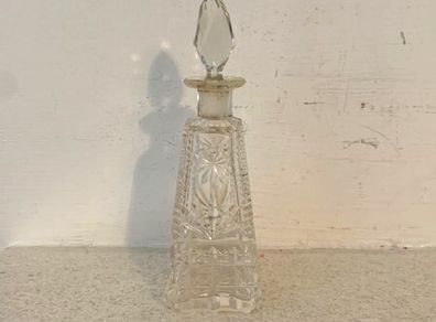 Antique Crystal Perfume Bottle 1930s