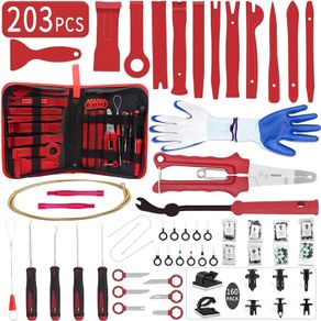 NEW SALE | Trim Removal Tool Kit, Car Panel/Door/Audio Removal Tool Set, Auto Clip Pliers/Fastener Terminal Remover Tool, Push Pin Bumper Retainer Clip, Plastic Pry Tool Set with Storage Bag