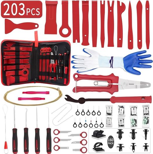 NEW SALE | Trim Removal Tool Kit, Car Panel/Door/Audio Removal Tool Set, Auto Clip Pliers/Fastener Terminal Remover Tool
