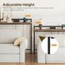 200 cm Slim Console Table with Adjustable Height (70 cm-90 cm), Behind Sofa Table Skinny with Outlet, Long Entryway Table, Couch Table Behind Sofa Image 4