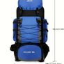 90 L Hiking backpack. Trekking backpack. Camping backpack. Red. Image 8