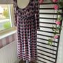 dress next floral grey print dress empire line size 10 Image 2