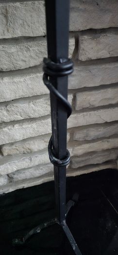 Cast Iron Gothic Candelabra Candlestick