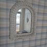 White rattan arch Mirror Image 2