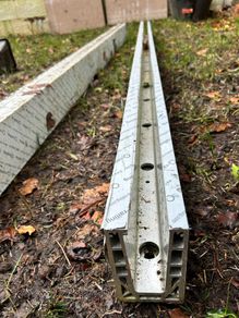 Glass Balustrade Channel 2.5 Metre Length Base Fix x2