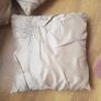 4 x 16" or 40cms Cushions in Beige Faux Raw Silk with Pearl and Crystal embellishments from Linens & Lace Image 2