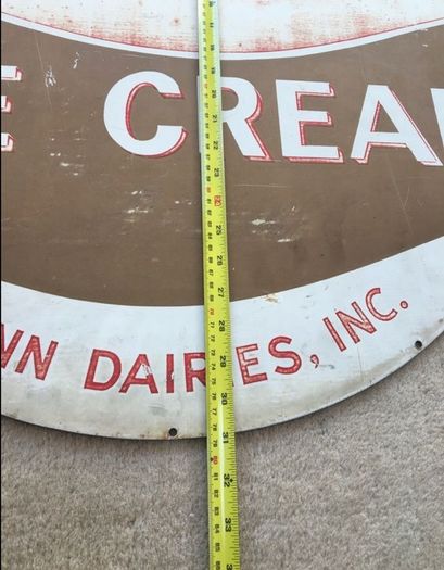 American Pensupreme Ice Cream 60's Sign Rare