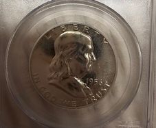 1956 Franklin Half Dollar Proof Type 2 Rare Small Eagle Variety  Silver