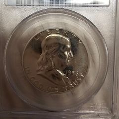 1956 Franklin Half Dollar Proof Type 2 Rare Small Eagle Variety  Silver