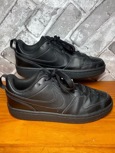 Nike Court Borough Boys Trainers UK4.5 EUR37.5 All Black