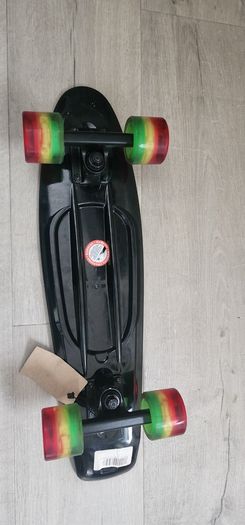 Sunset Led Light Complete Cruiser Skateboard - Black Rasta NRP 120 Eur