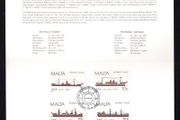1986 Malta Maltase Ships Commemorative Stamps Used with first day of issue cancel Presentation Pack