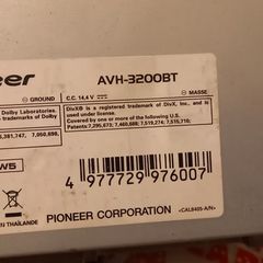 Pioneer car radio/cd player