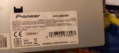 Pioneer car radio/cd player