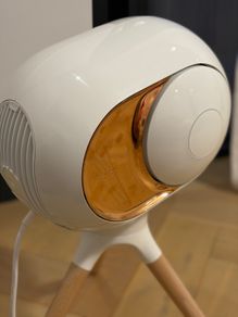 Stereo Pair of Devialet Phantom 1 gold 108db + Treepod stands with ash legs
