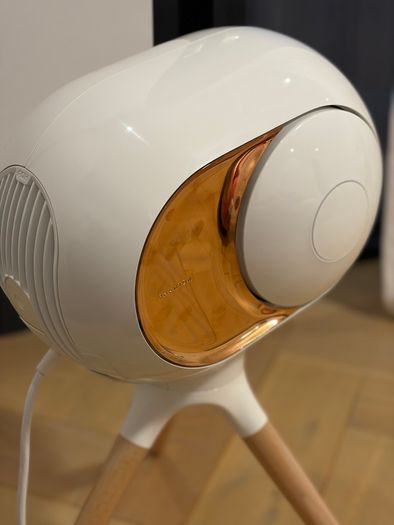 Stereo Pair of Devialet Phantom 1 gold 108db + Treepod stands with ash legs