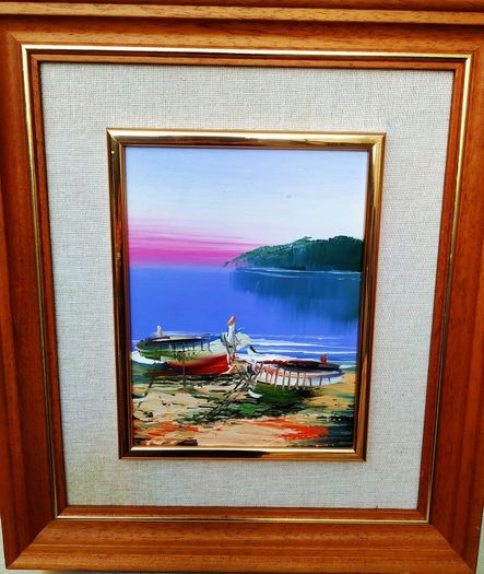 NO 58 oil painting LAKE SCENE