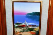 NO 58 oil painting LAKE SCENE