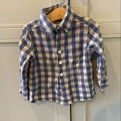 Rocha Little Rocha long sleeve check shirt 12-18