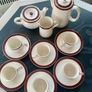 Mid Century Alfred Meakin Demitasse Set, 15 Piece English Coffee Service, 1950s Image 9