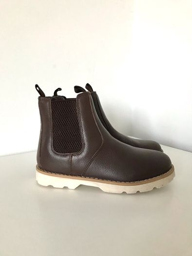 M&S unisex leather Chelsea boots 13 uk/ 32eur