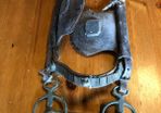 Vintage horse winker bridle and bit