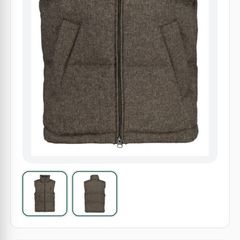 Gant Wool Padded Vest Body-Warmer Warm Khaki