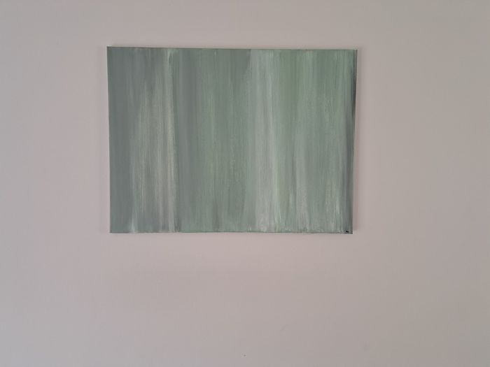 Acrylic Painting - Green Abstract