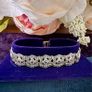 Vintage Art Deco Sterling Silver Marcasite Link Bracelet Image 3