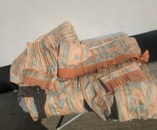 Matching curtains,pemlet,tie backs and double bed spread