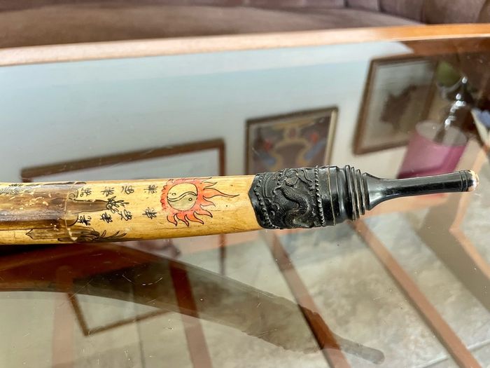 Repro China Ming Guo period 1920s Bone Opium Pipe