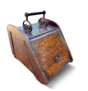 Victorian Oak Coal Box