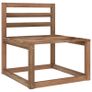 8 Piece Garden Lounge Set Brown Impregnated Pinewood Image 5