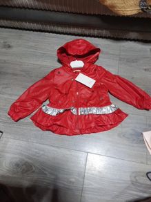 New red baby jacket