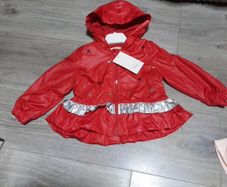 New red baby jacket