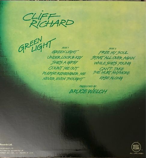 Cliff Richard Green Light 1978 US 12inch Vinyl LP BXL12958