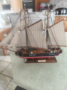 Vintage Classical Ship Model, "Goletta Siglo XIX