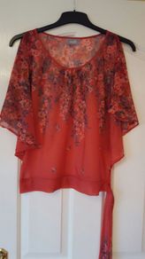 Wallis print top size S (10/12)