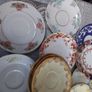 Mixed collection of china saucers Image 3